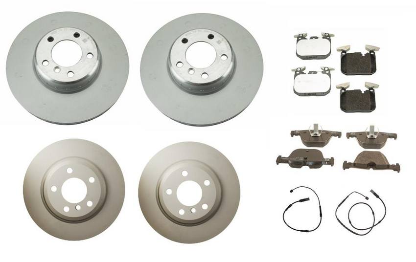 BMW Brake Kit - Pads and Rotors Front &  Rear (340mm/330mm)